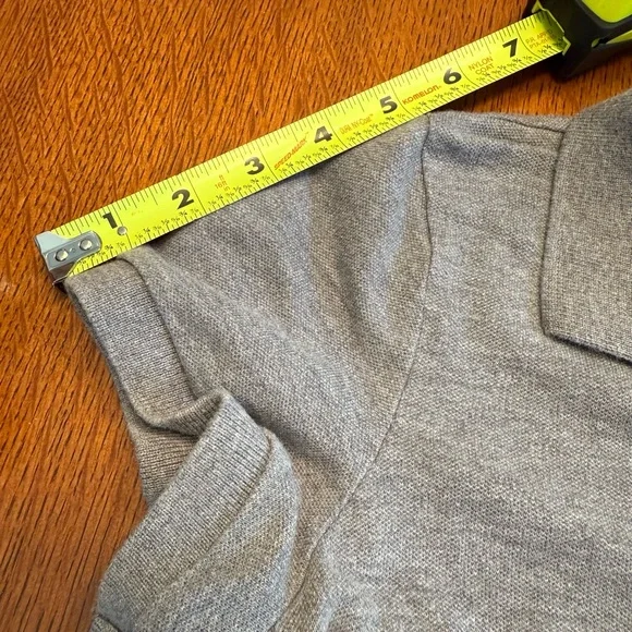 Abercrombie & Fitch Heather Gray Polo, A&F Y2K Millennial fashion - Picture 7 of 7